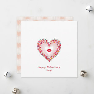 Prettige Valentijnsdag! Valentijnkaart. Feestdagenkaart