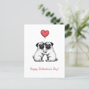 Prettige Valentijnsdag! Valentijnkaart. Feestdagenkaart