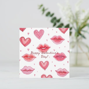 Prettige Valentijnsdag! Valentijnkaart. Feestdagenkaart