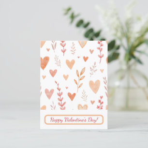 Prettige Valentijnsdag! Valentijnkaart. Feestdagenkaart