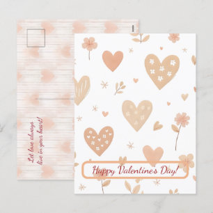 Prettige Valentijnsdag! Valentijnkaart. Feestdagenkaart