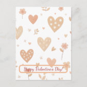 Prettige Valentijnsdag! Valentijnkaart. Feestdagenkaart (Voorkant)