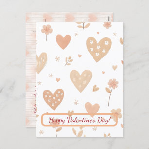 Prettige Valentijnsdag! Valentijnskaart. Feestdagenkaart