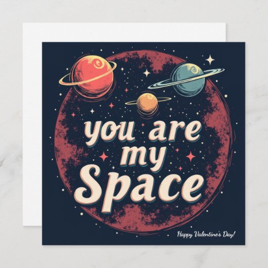 Prettige Valentijnsdag! Valentijnskaart. Feestdagenkaart (Voorkant / Achterkant)