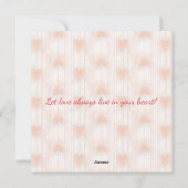 Prettige Valentijnsdag! Valentijnskaart. Feestdagenkaart (Achterkant)