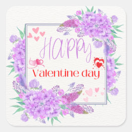 Prettige Valentijnsdag Vierkante Sticker