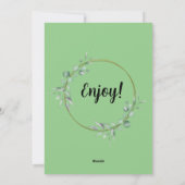 Prettige Veganische Feestdagen Wenskaart Feestdagenkaart (Achterkant)