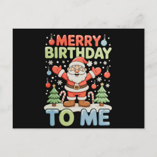 Prettige verjaardag aan mijzelf Kerstmis Kerstman Feestdagenkaart