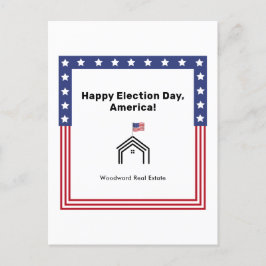 Prettige verkiezingsdag, Amerika! | Makelaar Groet Briefkaart