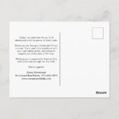 Prettige verkiezingsdag, Amerika! | Makelaar Groet Briefkaart (Achterkant)