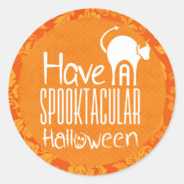 Prettige verschrikkelijke Halloween Ronde Sticker