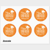 Prettige verschrikkelijke Halloween Ronde Sticker (Vel)
