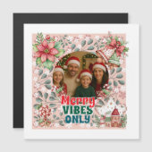 Prettige Vibes Alleen – Grappige Kerstkaart (Voorkant / Achterkant)