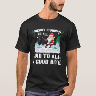 Prettige VisKerst Grappige Vis Vissen Visser Kerst T-shirt