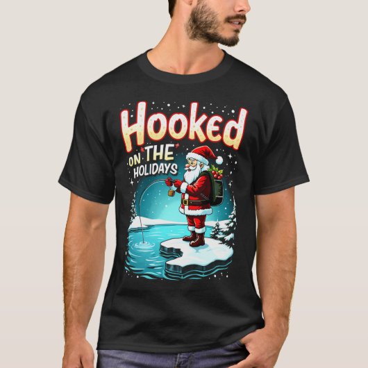 Prettige VisKerst Moppertje Kerst Vis Ontwerp T-shirt (Voorkant)