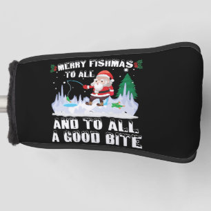Prettige Vismas Grappige Vis Vissen Visser Kerstmi Golfheadcover