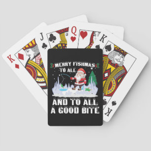 Prettige Vissenmas Feestelijke Vis Vissen Visser K Pokerkaarten