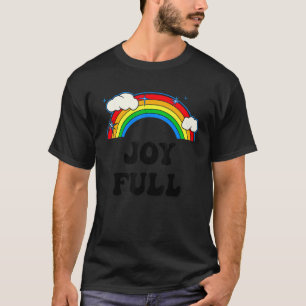 Prettige Volle Cute Wolken Regenboog Positieve Zom T-shirt