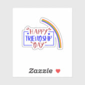 prettige vriendschapsdag sticker (Vel)