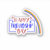 prettige vriendschapsdag sticker (Voorkant)