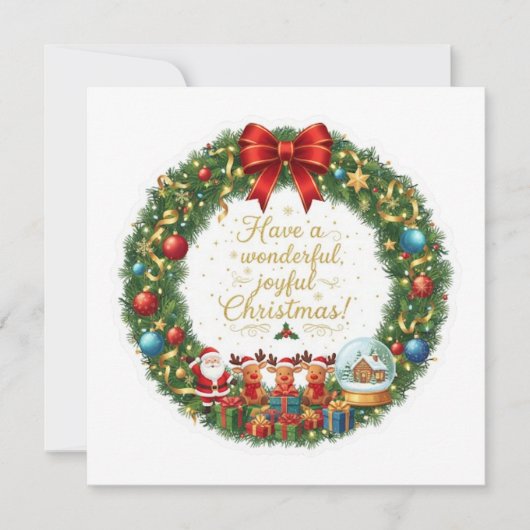 PRETTIGE VRÖLIJKE KERSTDAGEN KAART (Voorkant)