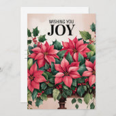 Prettige Vrolijkheid Feestdagenkaart (Voorkant / Achterkant)