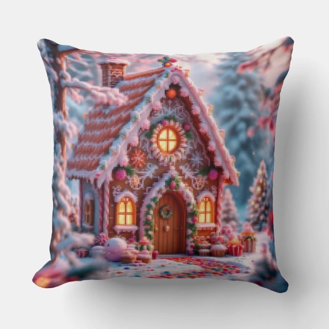 Prettige winter met Kerstmis  Kussen (Voorkant)