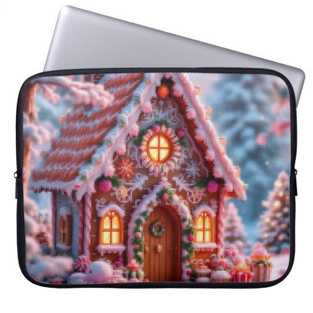 Prettige winter met Kerstmis  Laptop Sleeve (Voorkant)