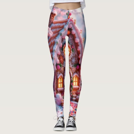 Prettige winter met Kerstmis Leggings (Voorkant)