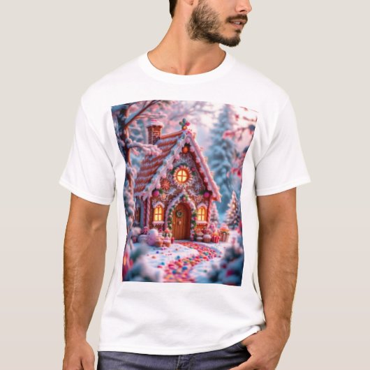 Prettige winter met Kerstmis T-shirt (Voorkant)