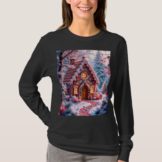 Prettige winter met Kerstmis T-shirt (Voorkant)