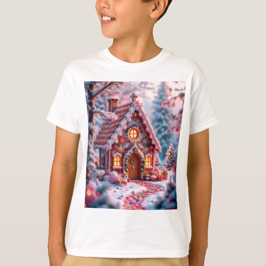 Prettige winter met Kerstmis T-shirt (Voorkant)