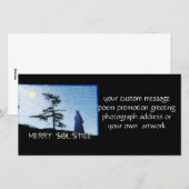 Prettige Zonnewende Nacht Feestdagenkaart (Voorkant / Achterkant)