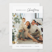 Prettigst kerstfeest, downloadbare gezelfoto feestdagenkaart (Voorkant / Achterkant)