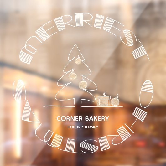 Prettigst kerstfeest raamsticker (Vel 2)