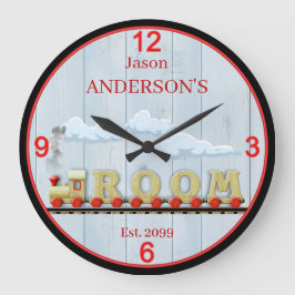 PretTrain Kamer Jongens Wandklok