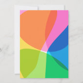 Pretttig Kleurrijk Script Dikke Regenboog Afstudee Kaart (Achterkant)