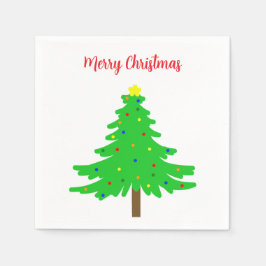 Pretttige Kerstbomen Servet