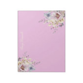 Prettty Pink Spring Floral Bouquet  Notitieblok (Linkerzijde)