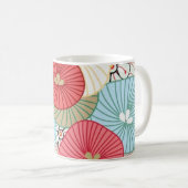 Pretty Abract Colorful Busy Floral Pattern Koffiemok (Voorkant rechts)