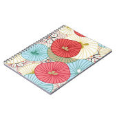 Pretty Abract Colorful Busy Floral Pattern Notitieboek (Linkerzijde)
