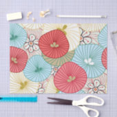 Pretty Abract Colorful Busy Floral Pattern Tissuepapier (Craft)