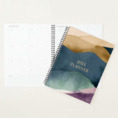 Pretty Abstract Modern Patroon Monogram  Planner (Display)