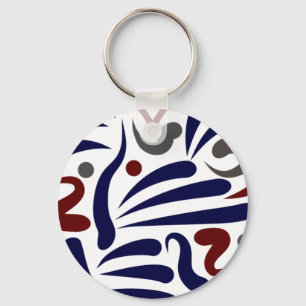 Pretty abstract patroon sleutelhanger