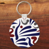 Pretty abstract patroon sleutelhanger (Voorkant)