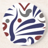 Pretty abstract patroon zandsteen onderzetter (Voorkant)