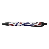 Pretty abstract patroon zwarte inkt pen (Bodem)