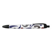 Pretty abstract patroon zwarte inkt pen (Bovenkant)