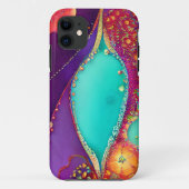 Pretty Abstracte Strand Kunst Case-Mate iPhone Case (Achterkant)