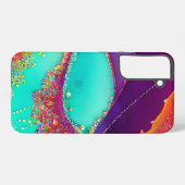 Pretty Abstracte Strand Kunst Samsung Galaxy Hoesje (Achterkant horizontaal)
